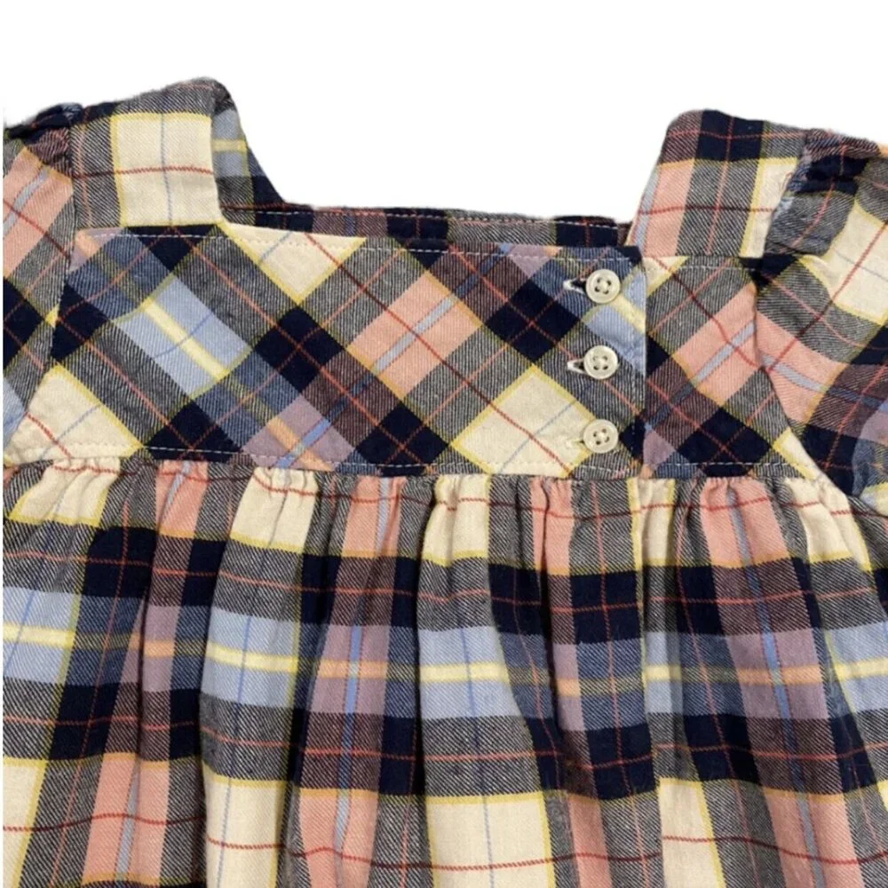 Baby Gap 12-18m Pink & Blue Plaid Dress